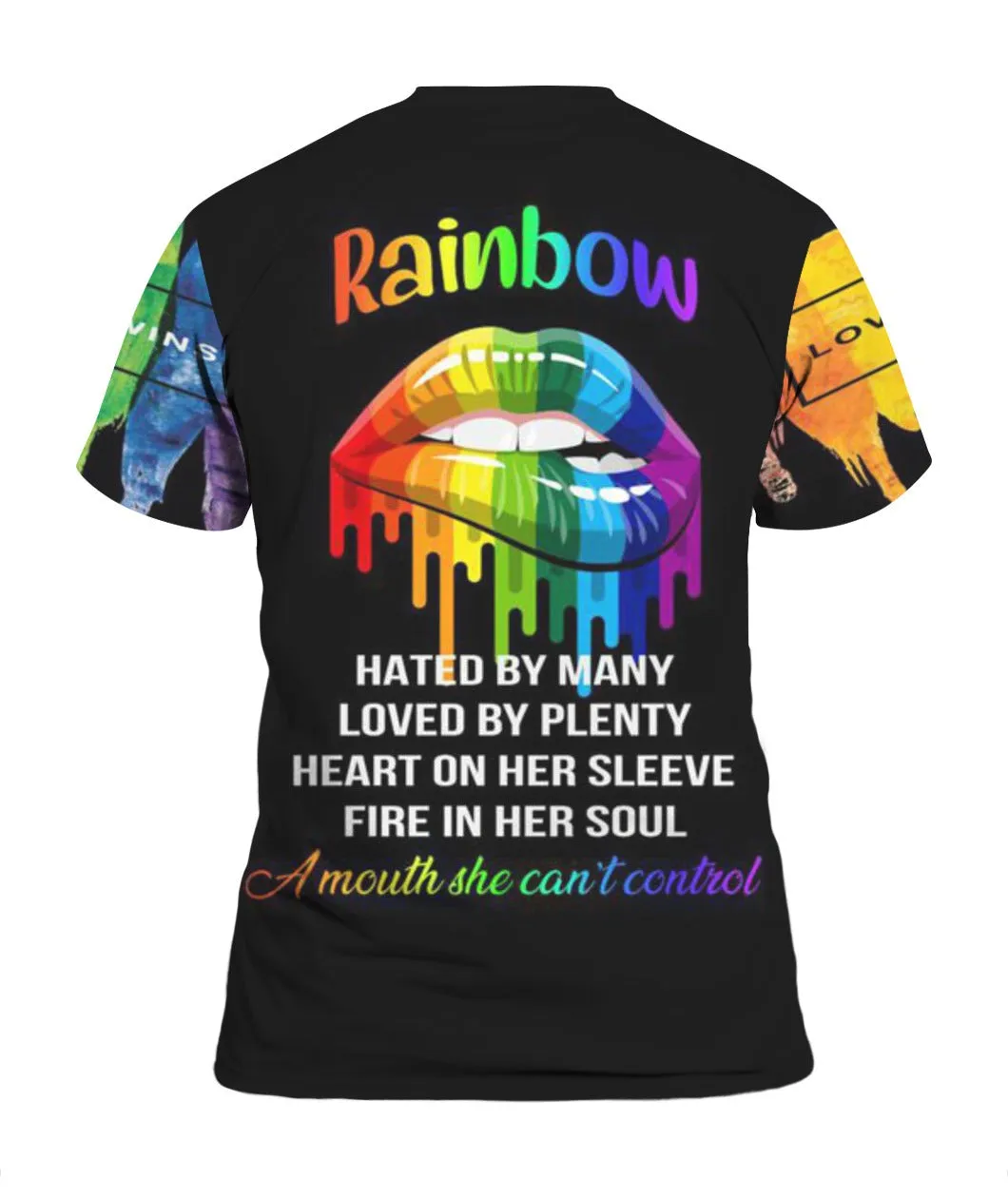 3D All Over Print Pride Lgbtq Shirt For Lesbian Gayer, Love Is Love Rainbow American Flag Support Lgbt 3D Shirt