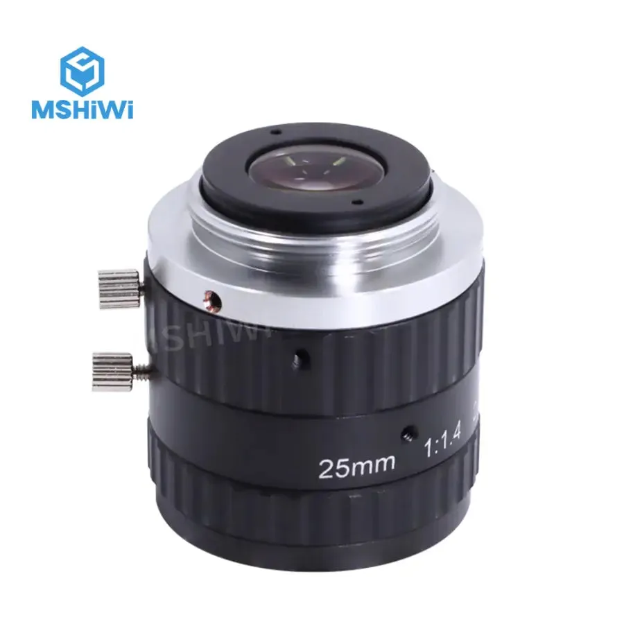 5.0MP C-mount 25mm 2/3" F1.4 Fixed Focus FA Vision Inspection Lenses