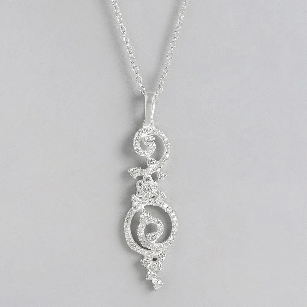 92.5 Silver zircon Pendant