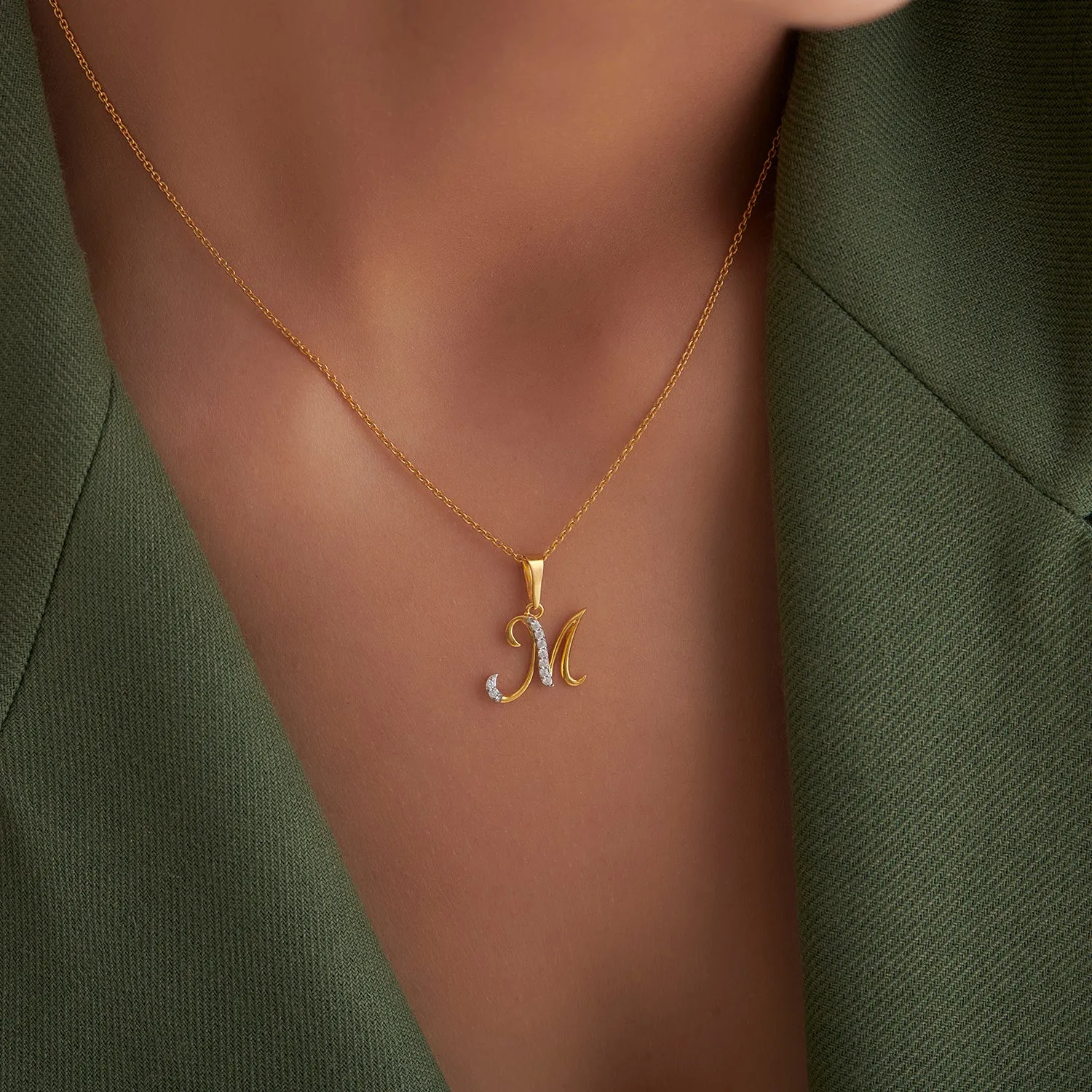 Alphabet M Pendant