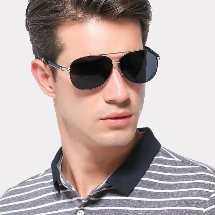 Aluminum Magnesium Men's Sunglasses with Polarized Coating Lenses