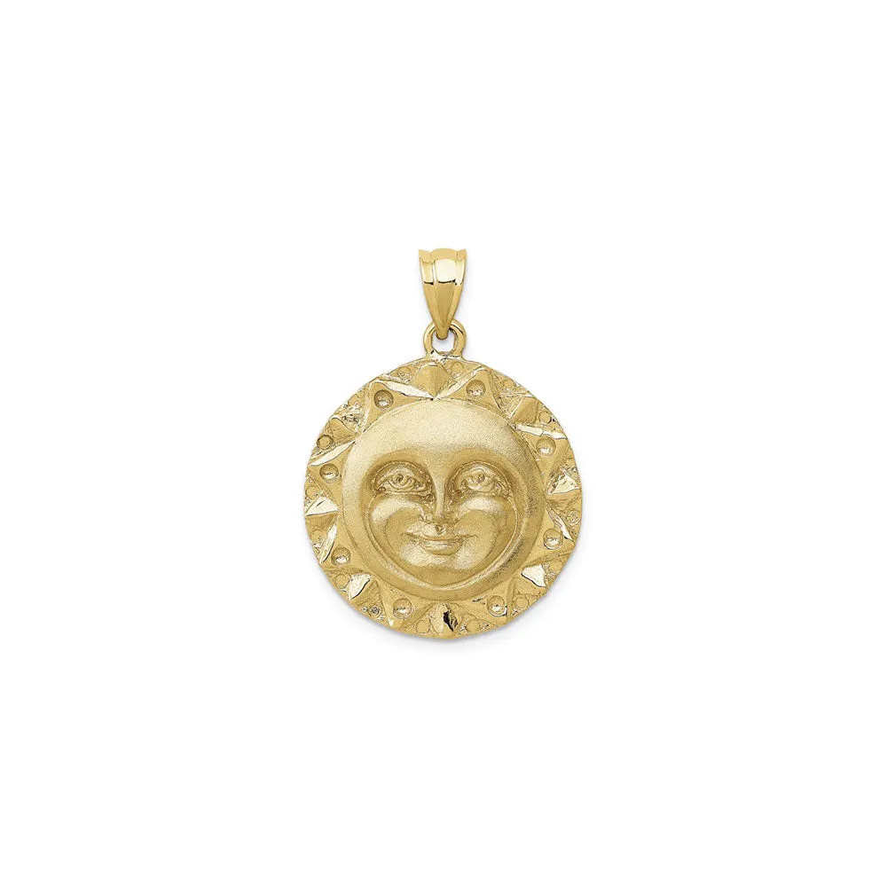 Anthropomorphic Sun Pendant (14K)