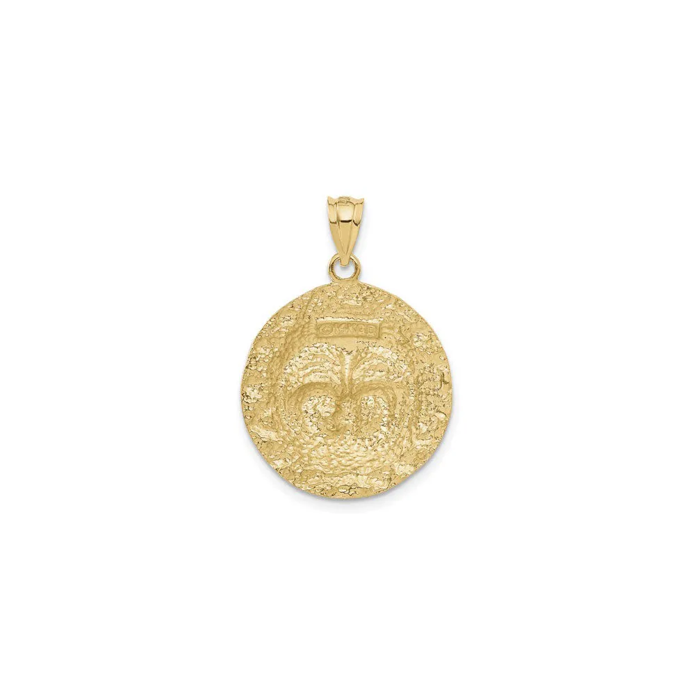 Anthropomorphic Sun Pendant (14K)