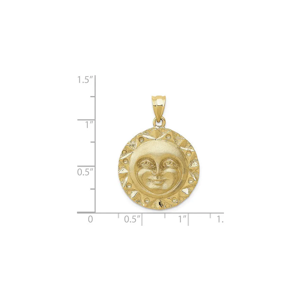 Anthropomorphic Sun Pendant (14K)