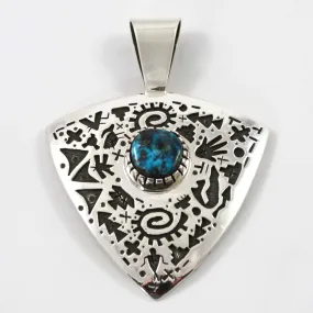 Apache Blue Turquoise Pendant