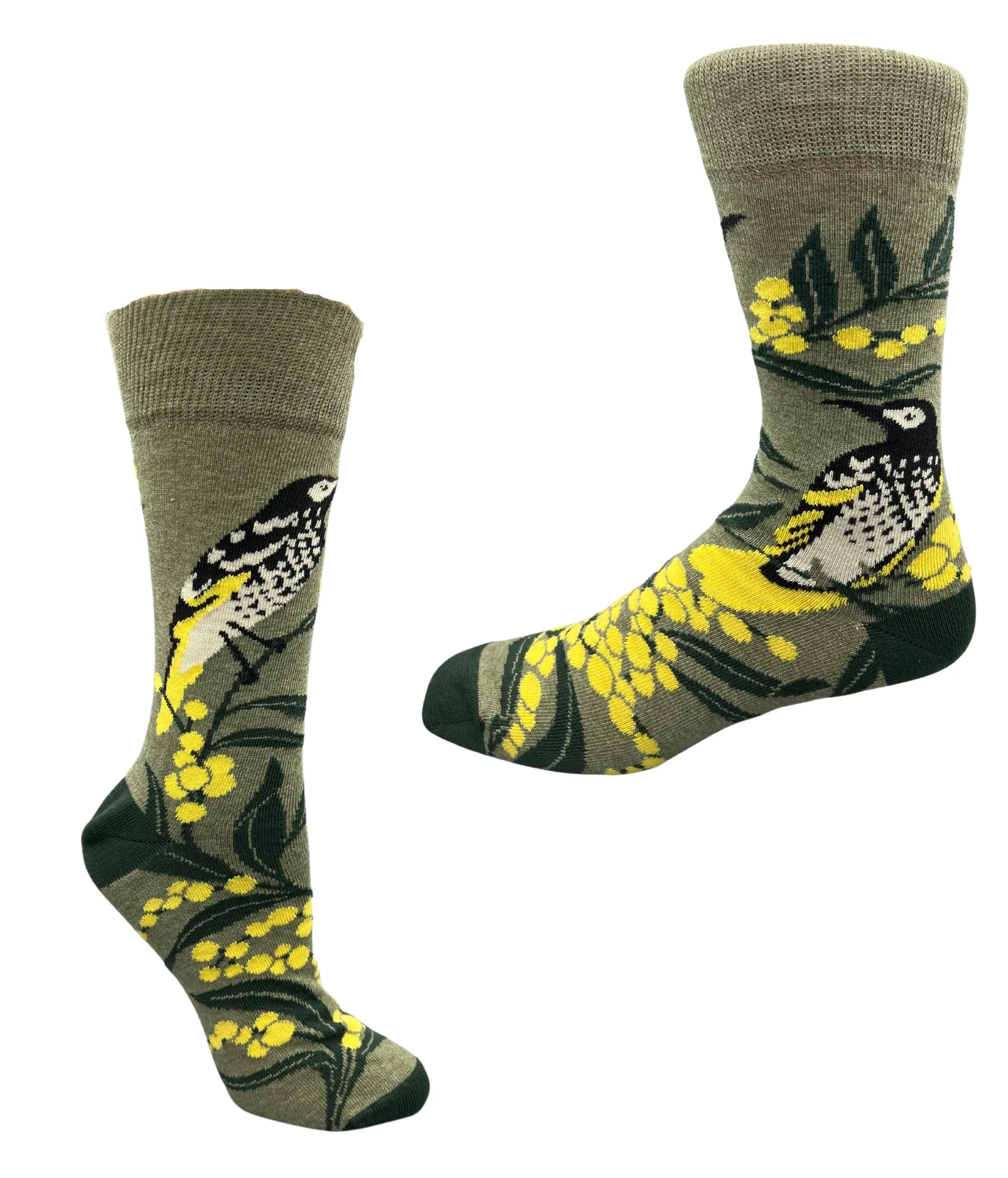 Australian Bird Range Crew Socks 4 Pack - Aussie Made