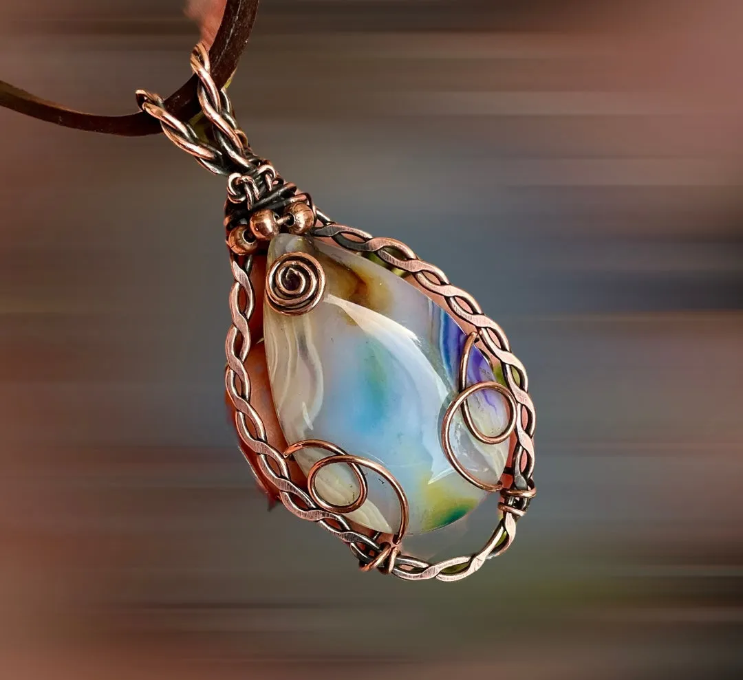 Banded Madagascan Agate Pendant