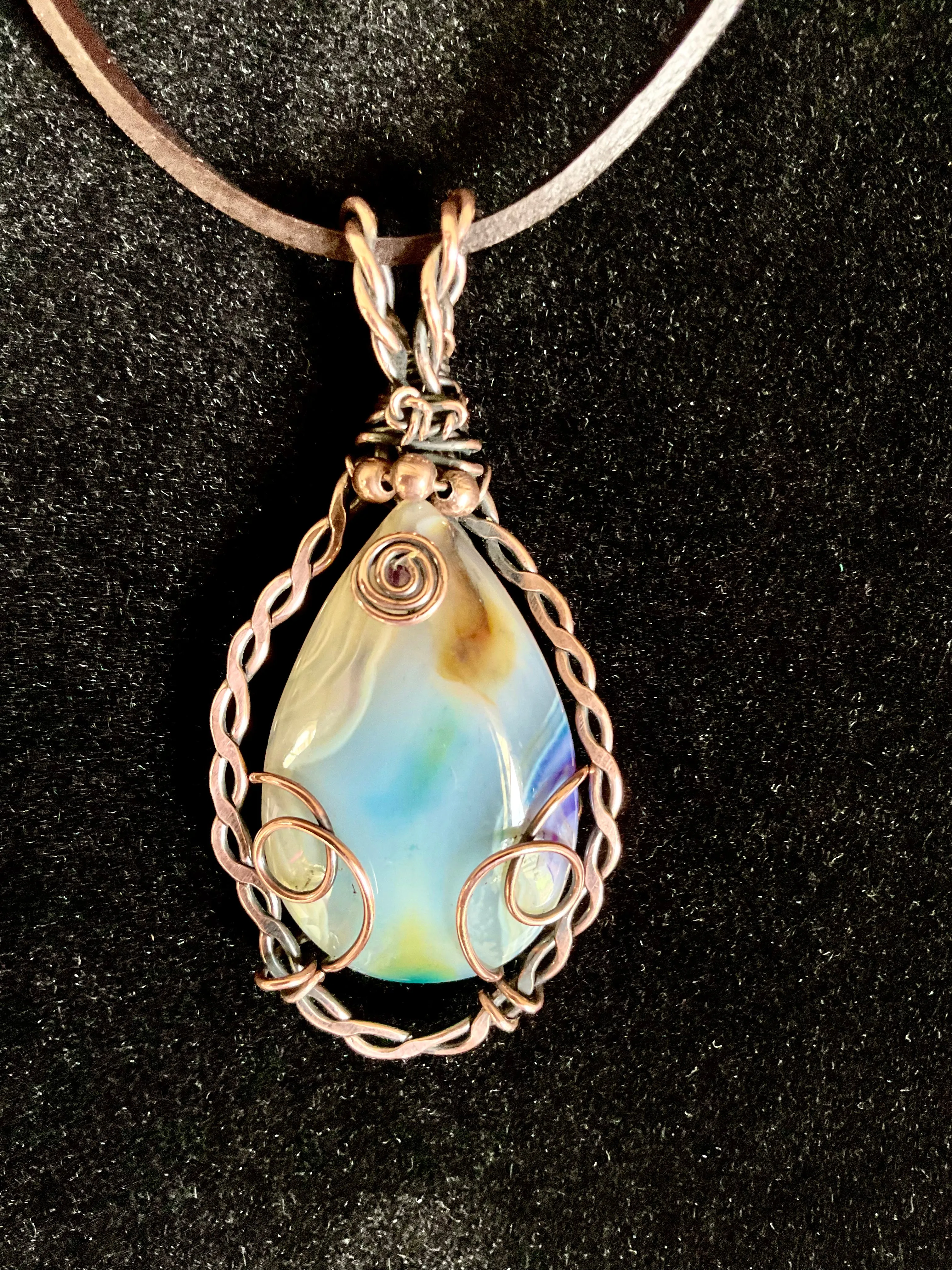 Banded Madagascan Agate Pendant