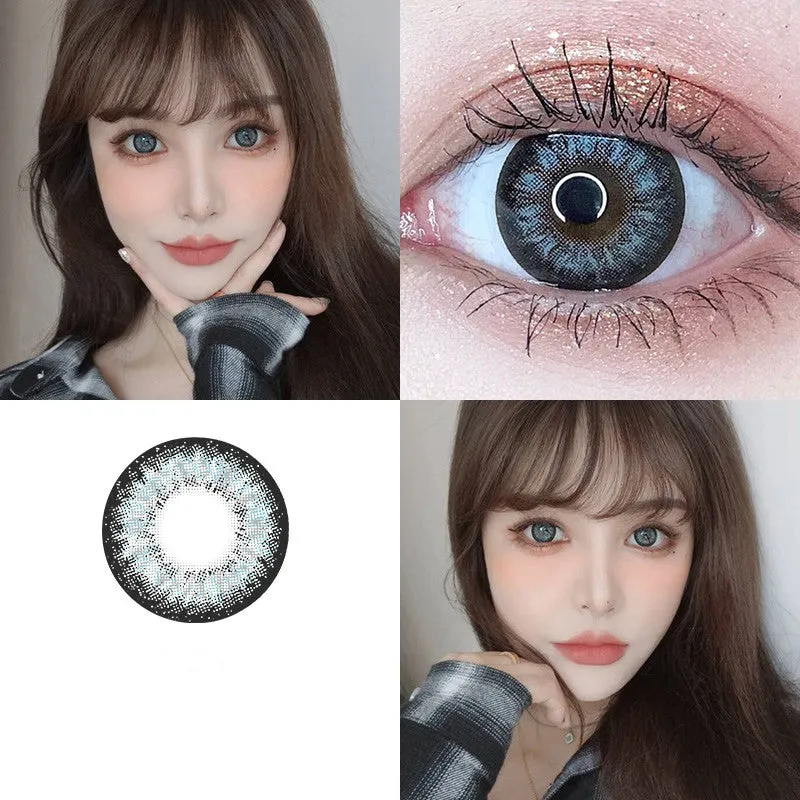 BLACK GREY CONTACT LENSES (TWO PIECES)  KF82765