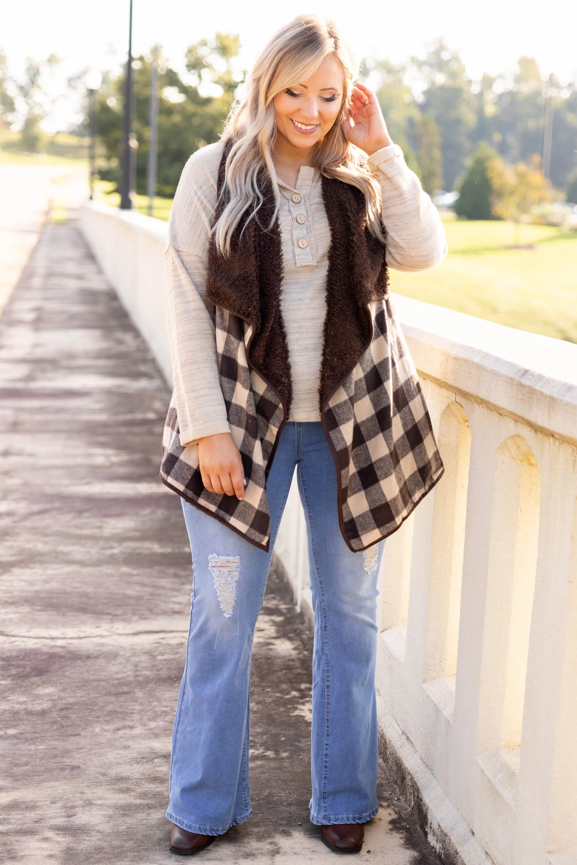 Blustery Night Vest, Mocha