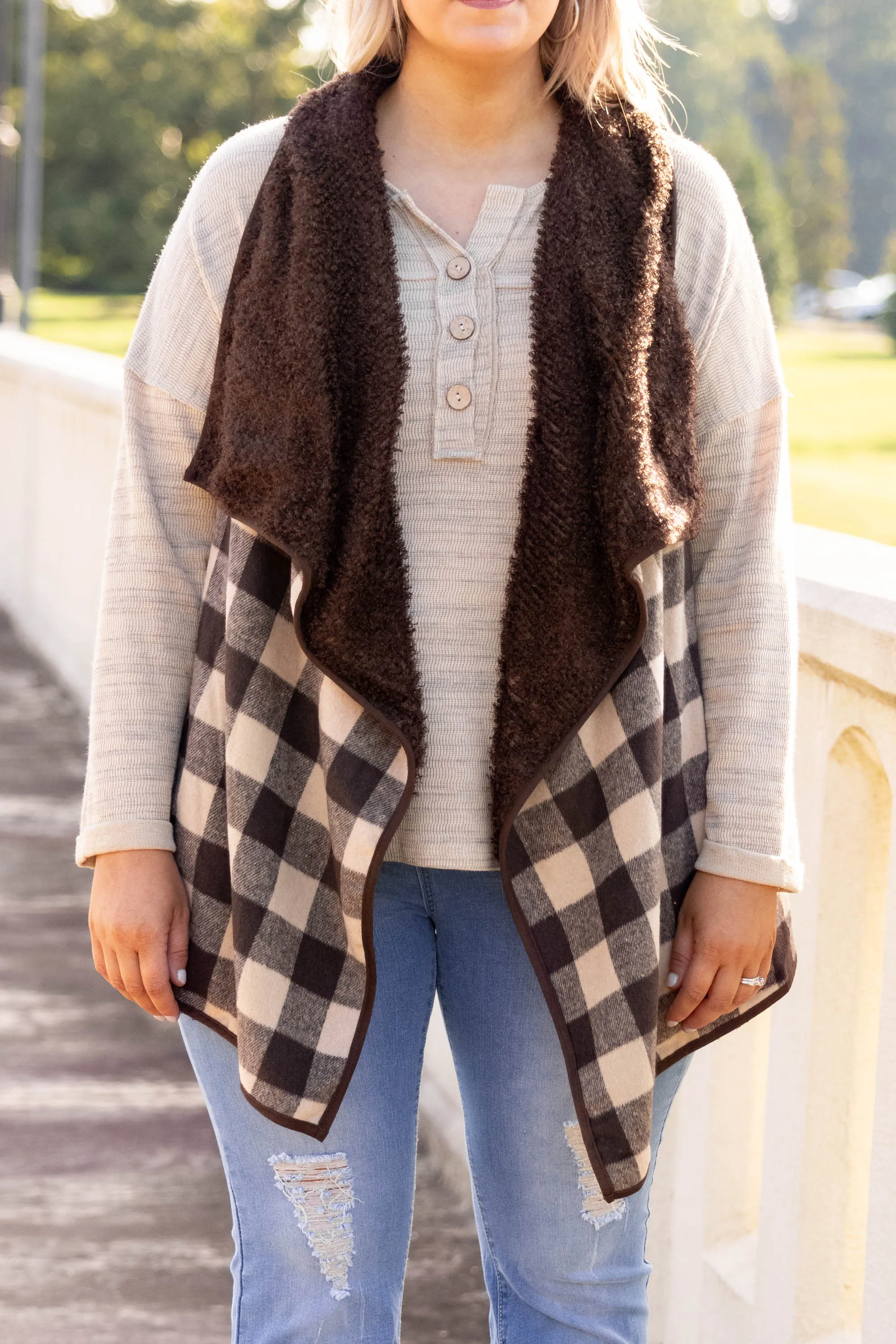 Blustery Night Vest, Mocha