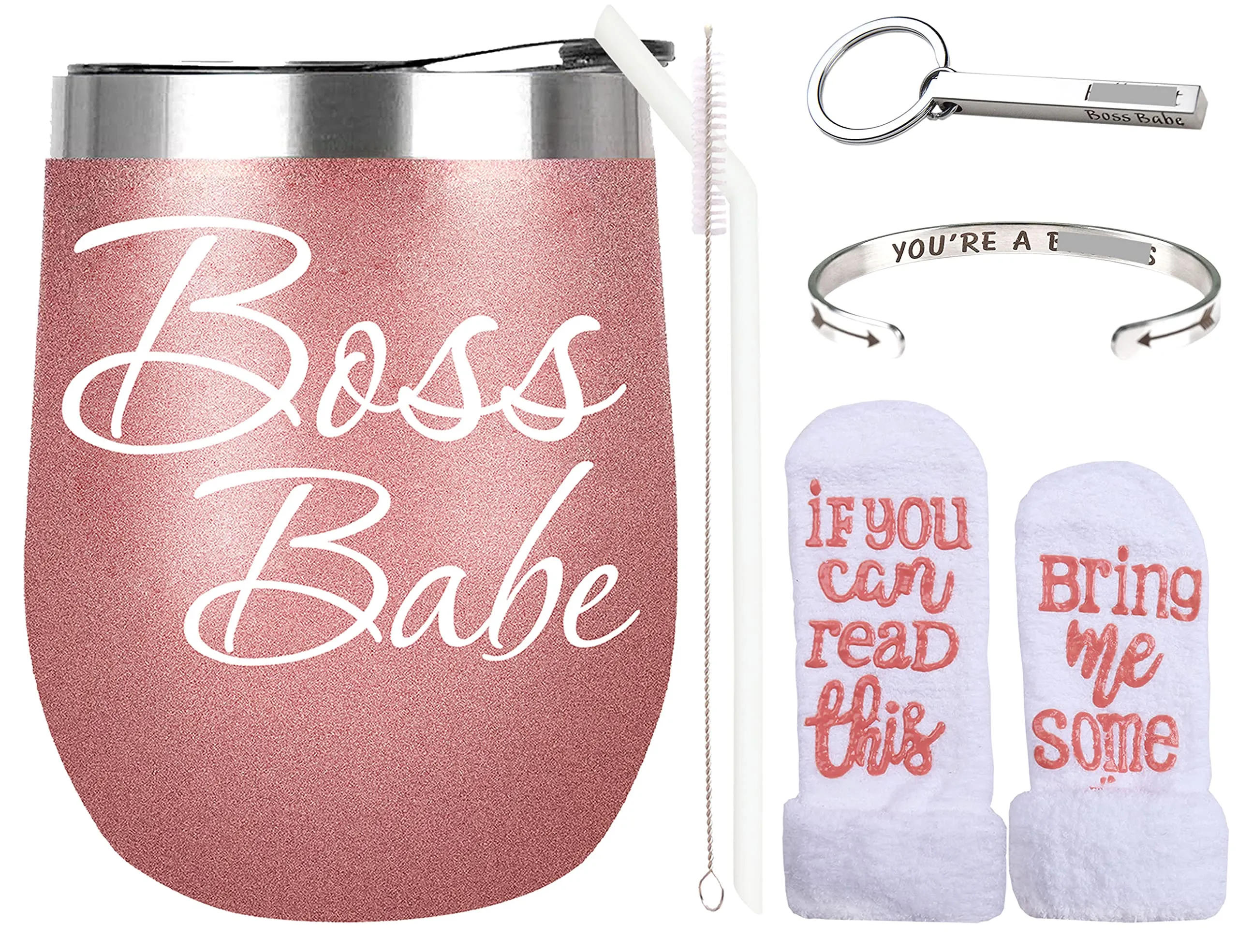 Boss Babe Gifts, Boss Babe Gift Set, Funny Gifts for Boss Women, Boss Babe Tumbler, Boss