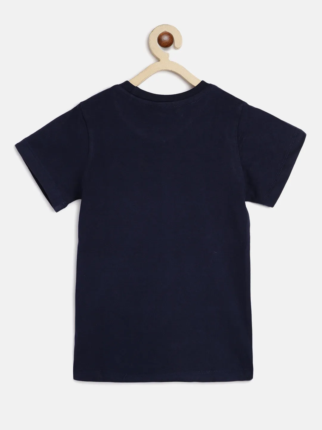 Boys Round Neck Blue T-Shirt