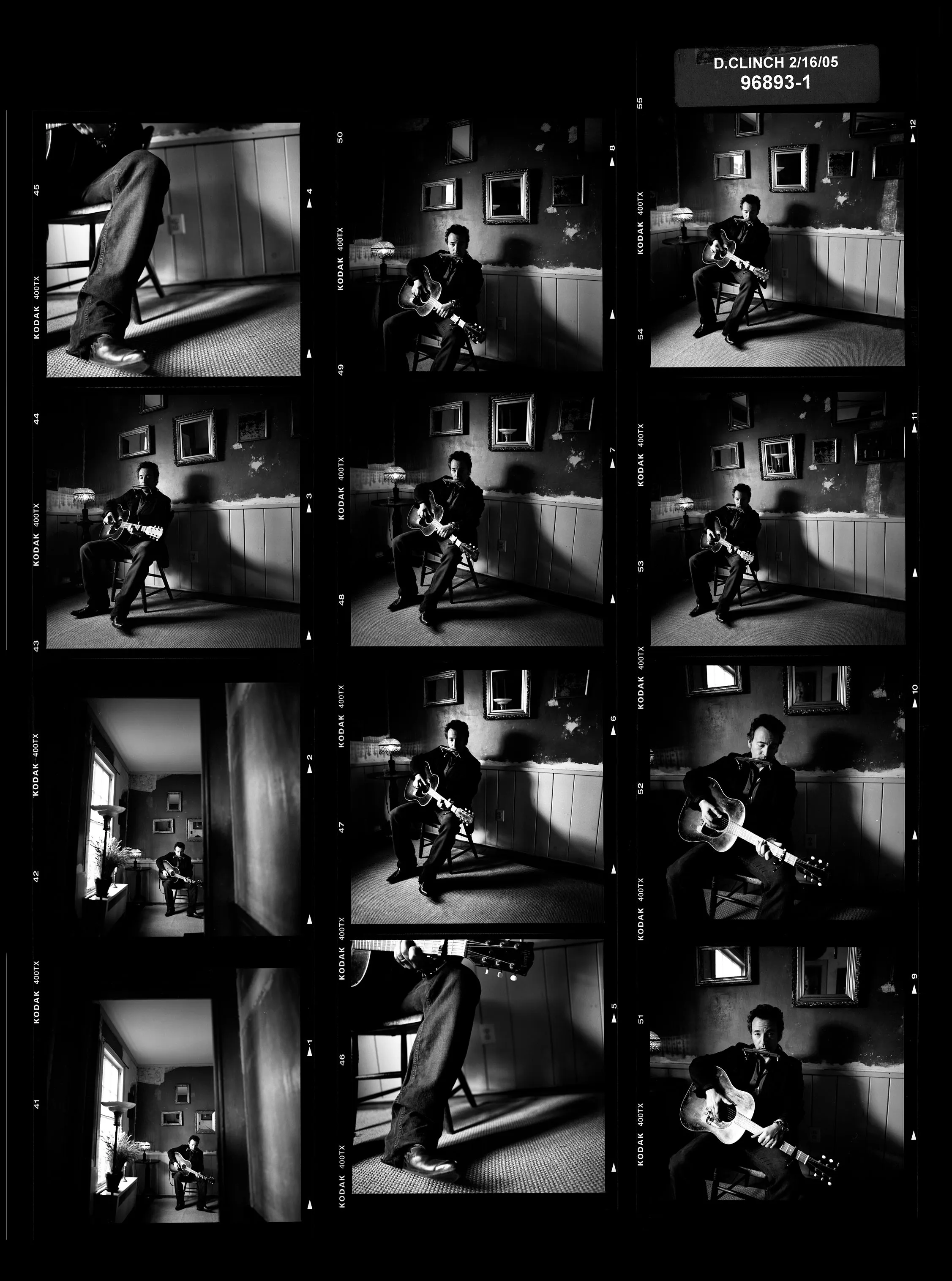 Bruce Springsteen Contact Sheet (New Jersey, 2005)