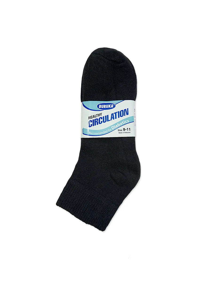 BURUKA QUARTER DIABETIC SOCKS (BK185D_B/P)