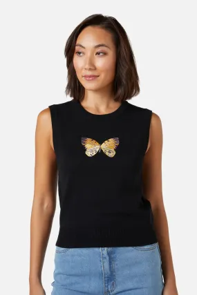 Butterfly Embroidered Vest