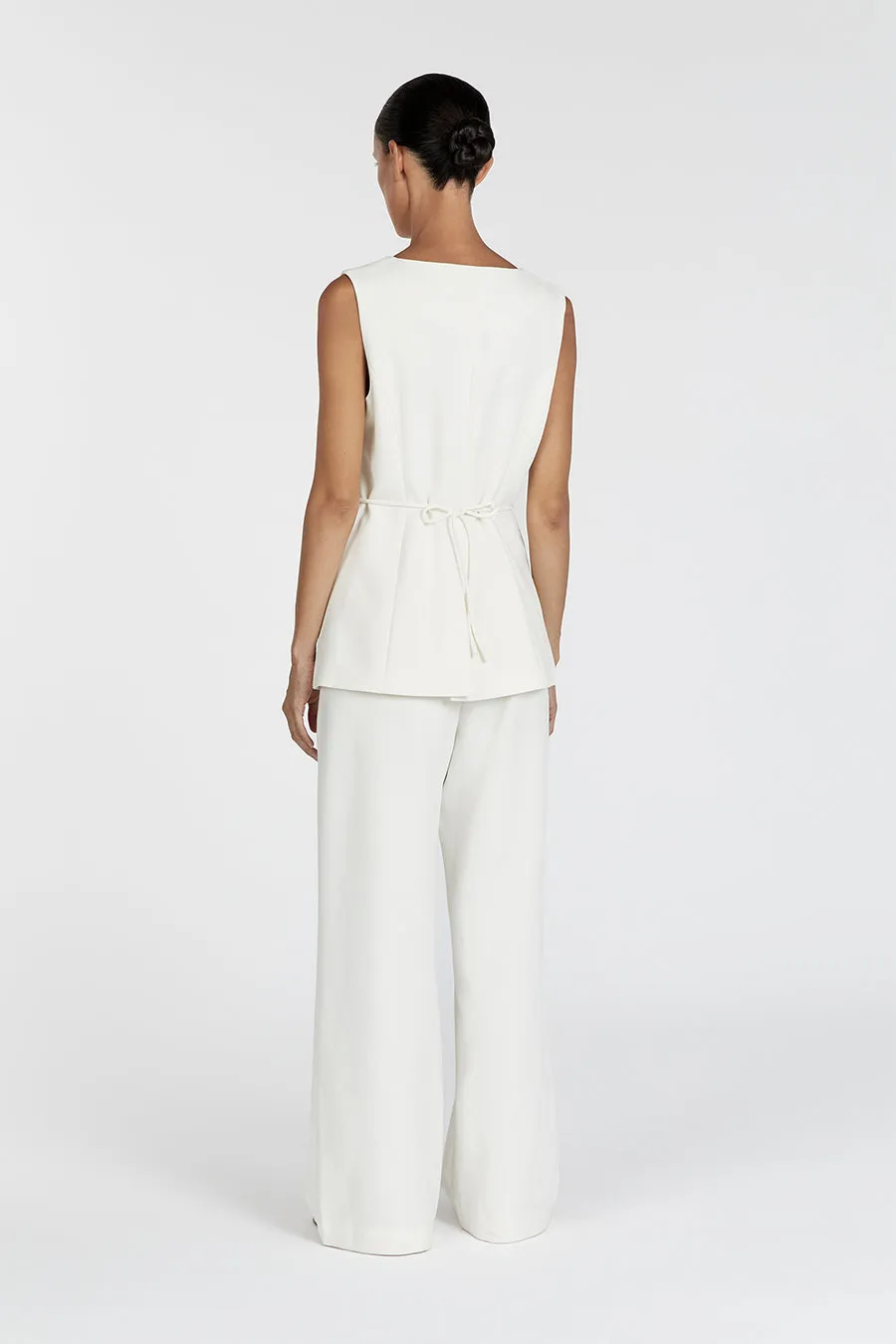 CELINE CREAM LONGLINE VEST