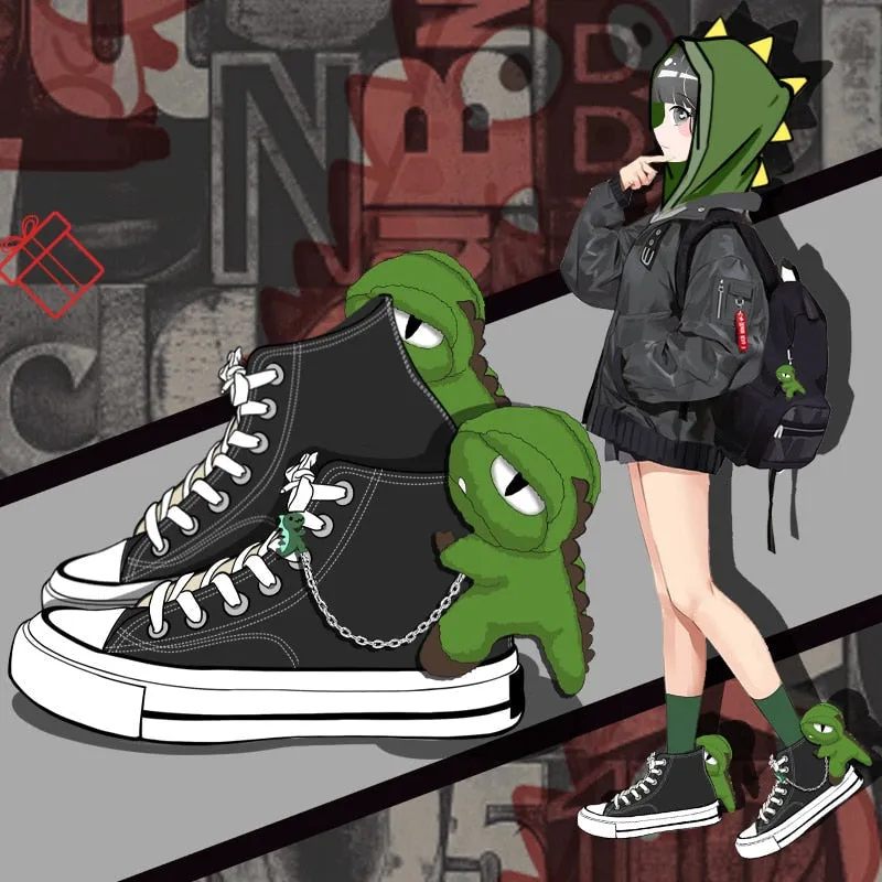 Chained Dino High Tops