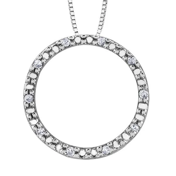 Circle Diamond Pendant