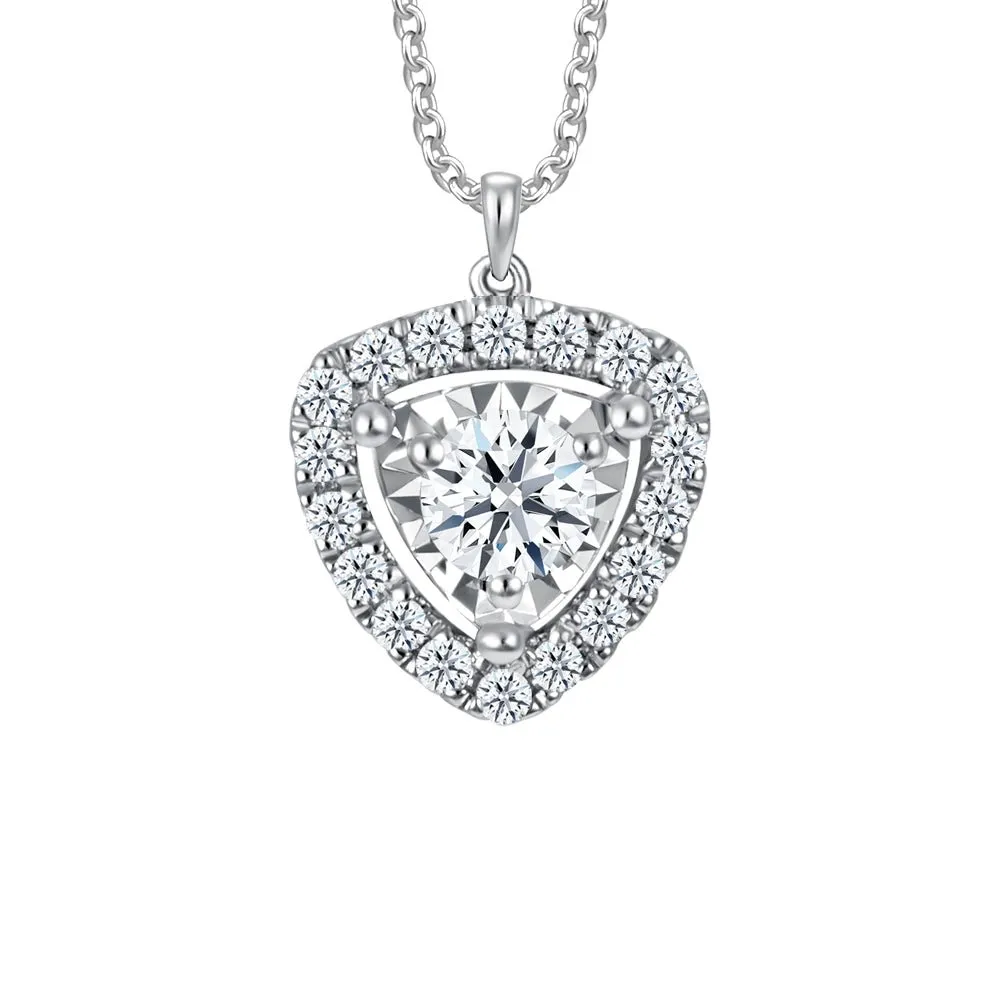 Classic Trilliant Diamond Pendant