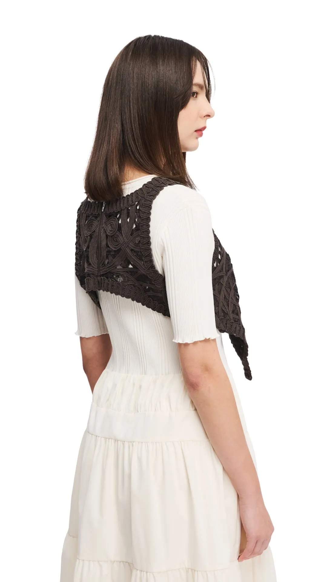 Cord Embroidery Vest