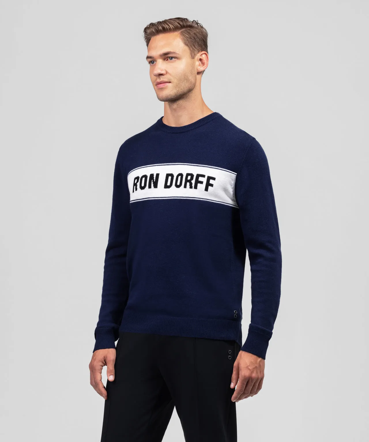 Cotton-Wool RON DORFF Sweater: Navy