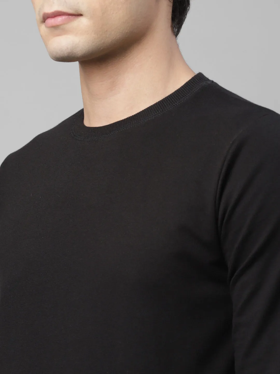 Cut & Sew Terry Round Neck Sweatshirt