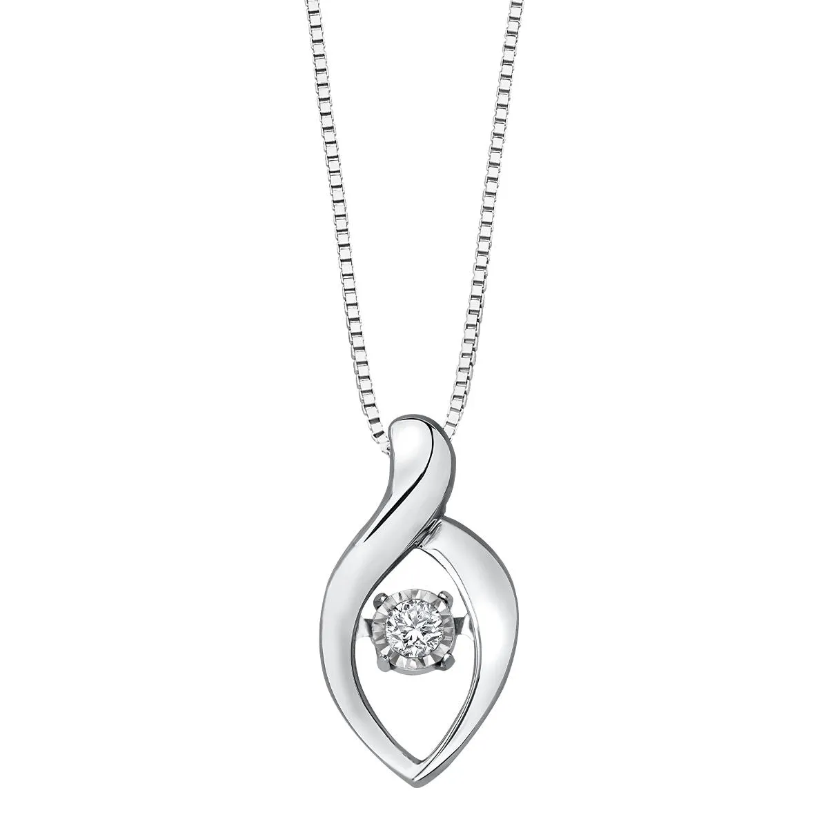 Dancing Diamond Pendant