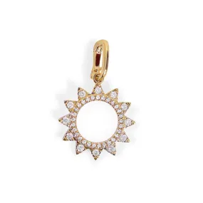 DIAMOND SUN CHARM WITH CONNECTOR