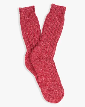 Donegal Yarns Wool Mix Socks - Fuchsia