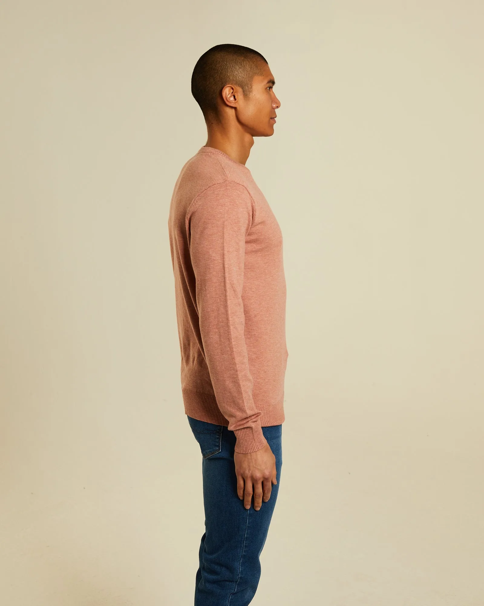 Dylan Round Neck Plaster Pink