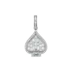 Emerald Cut Spade Pendant