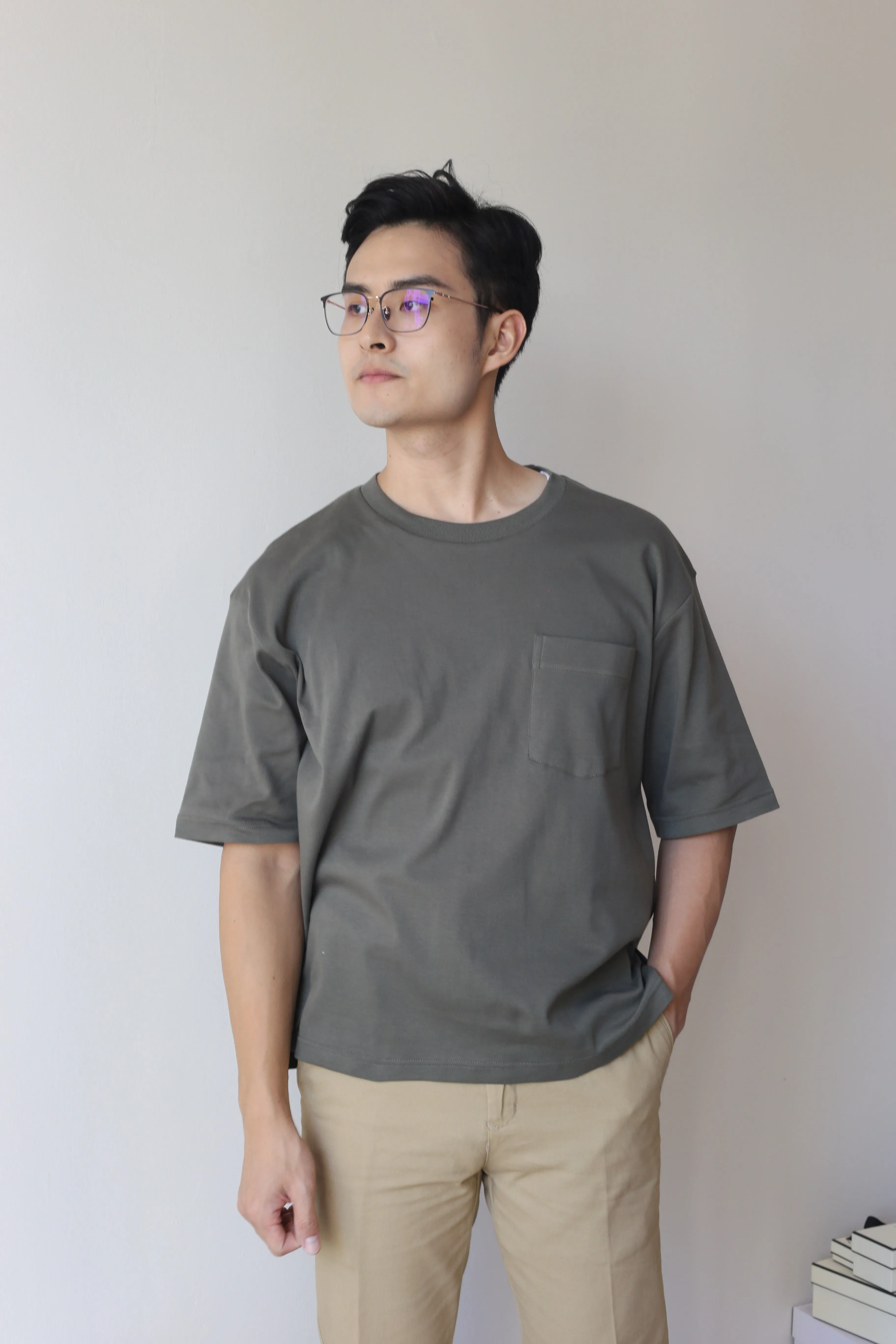 EXHAUST ROUND NECK T SHIRT [OVERSIZE] 1321