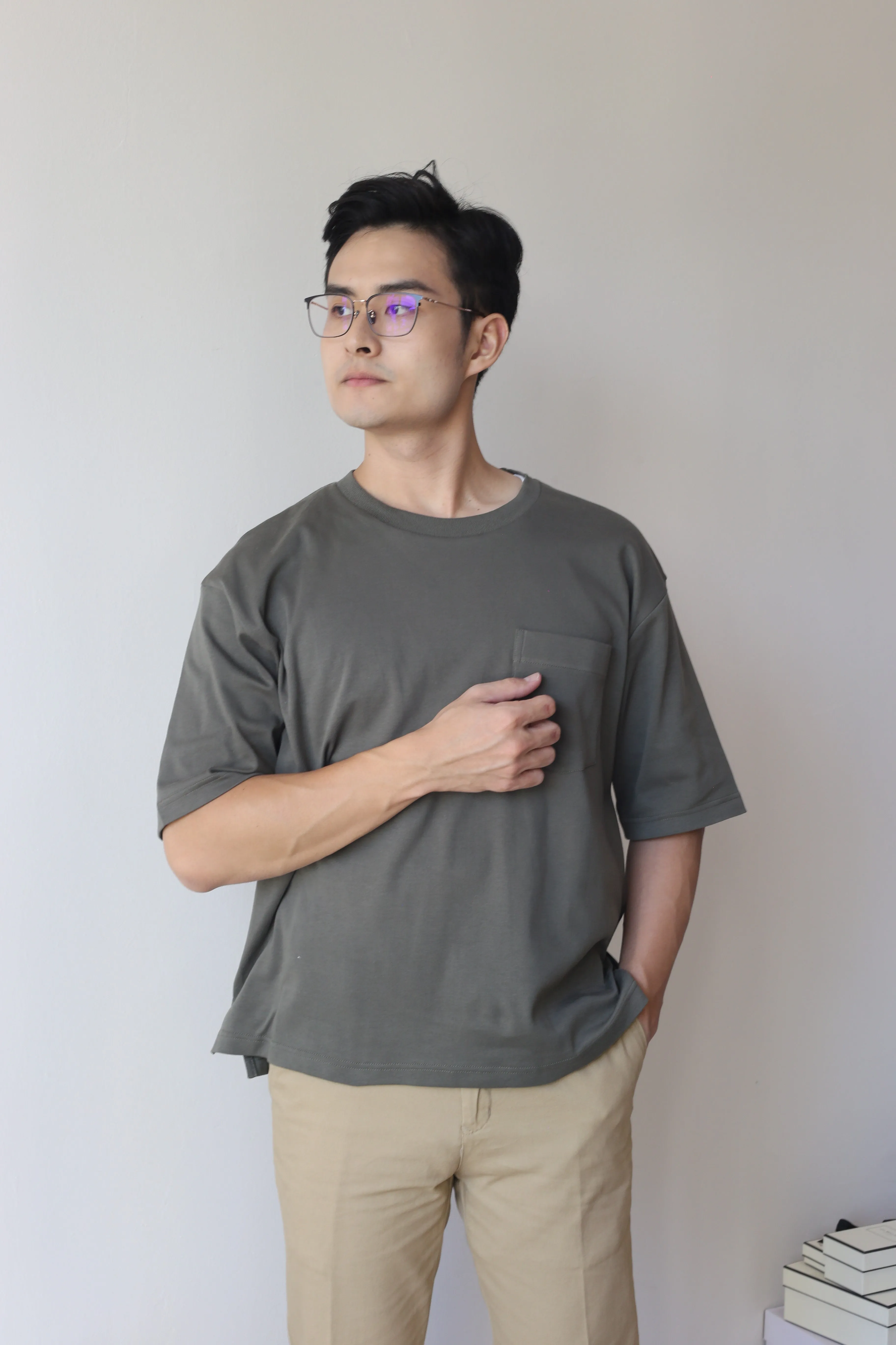 EXHAUST ROUND NECK T SHIRT [OVERSIZE] 1321