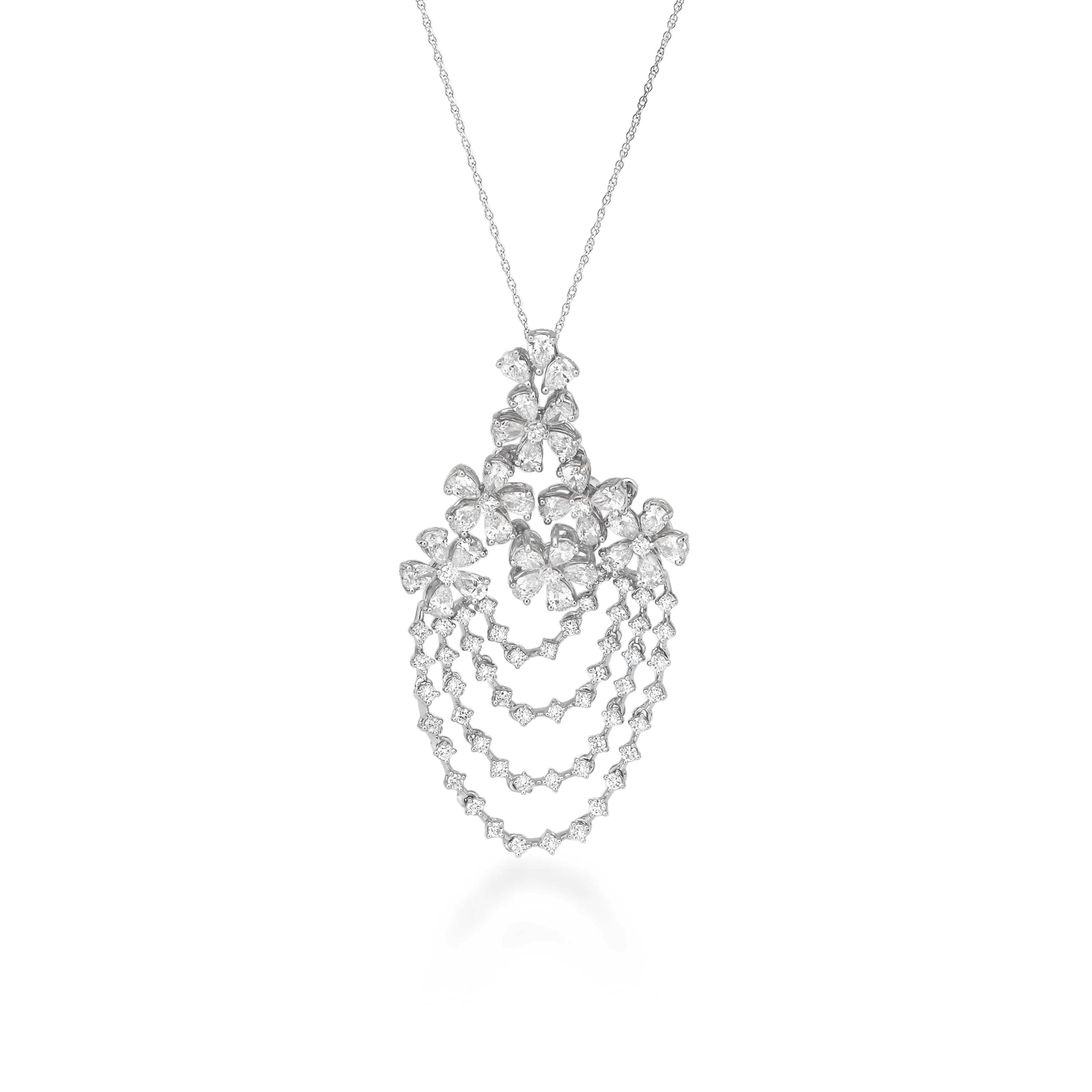 Freeflowing Gush Diamond Pendant