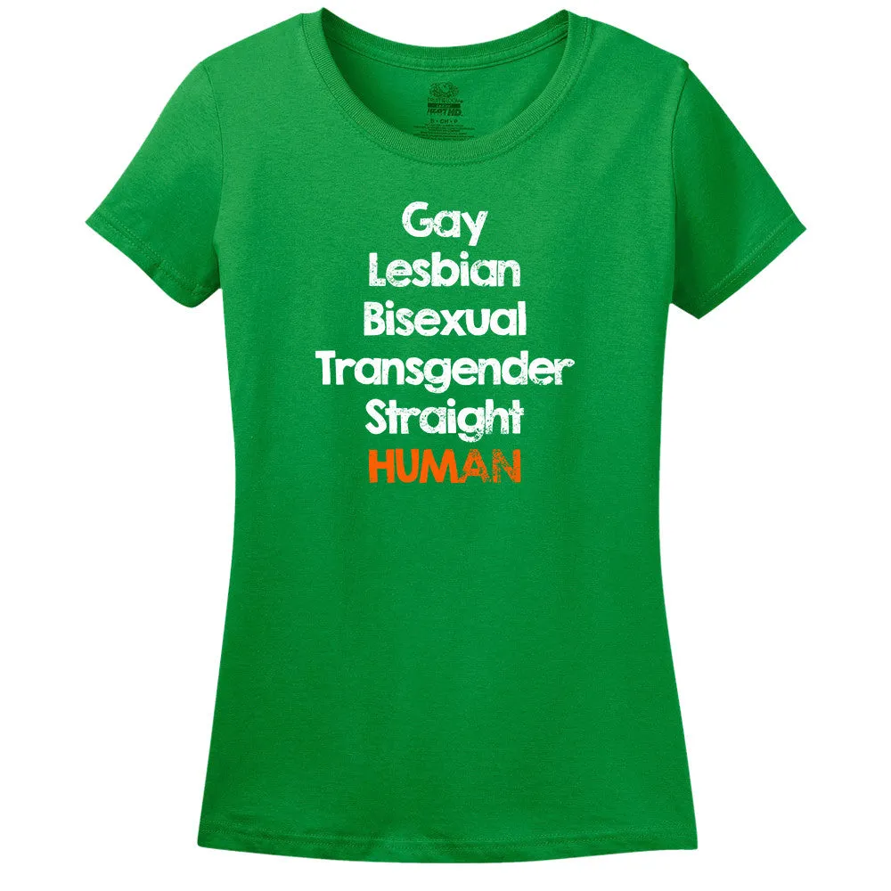 Gay Lesbian Bisexual Transgender Straight Human T-Shirt