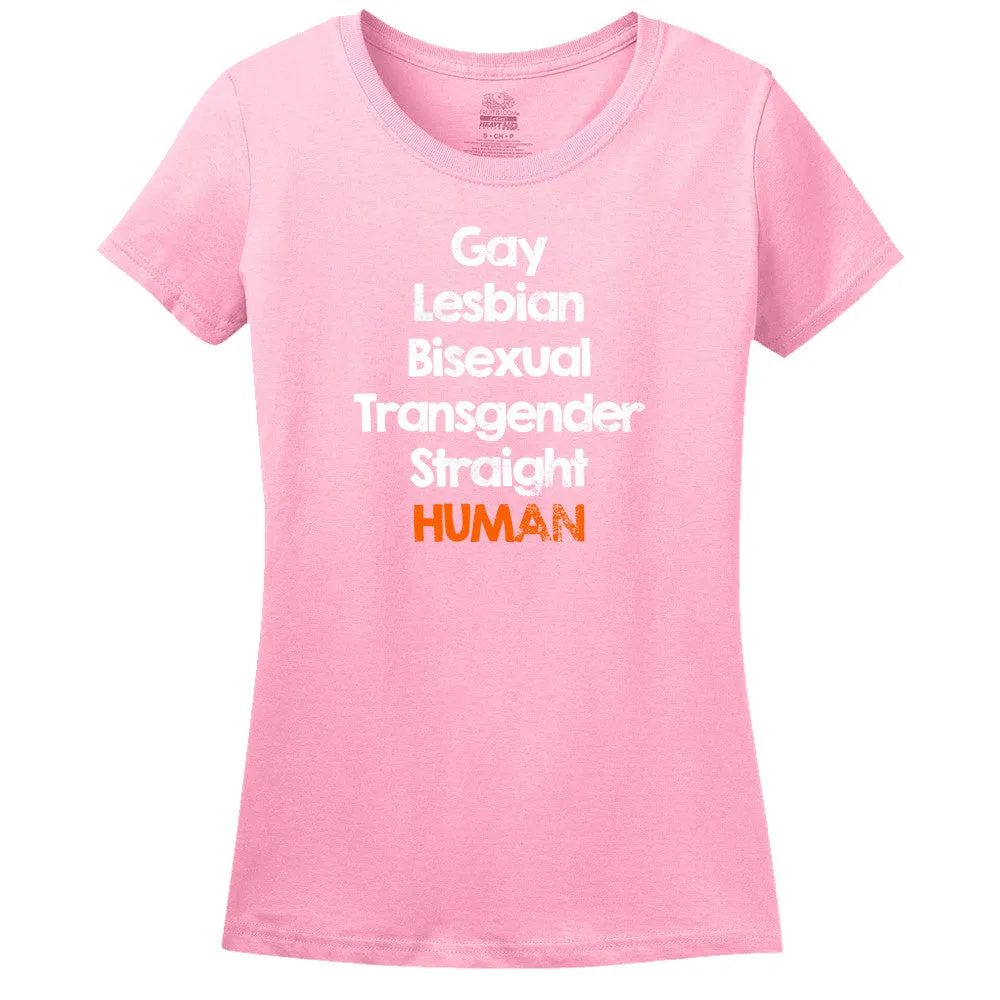 Gay Lesbian Bisexual Transgender Straight Human T-Shirt