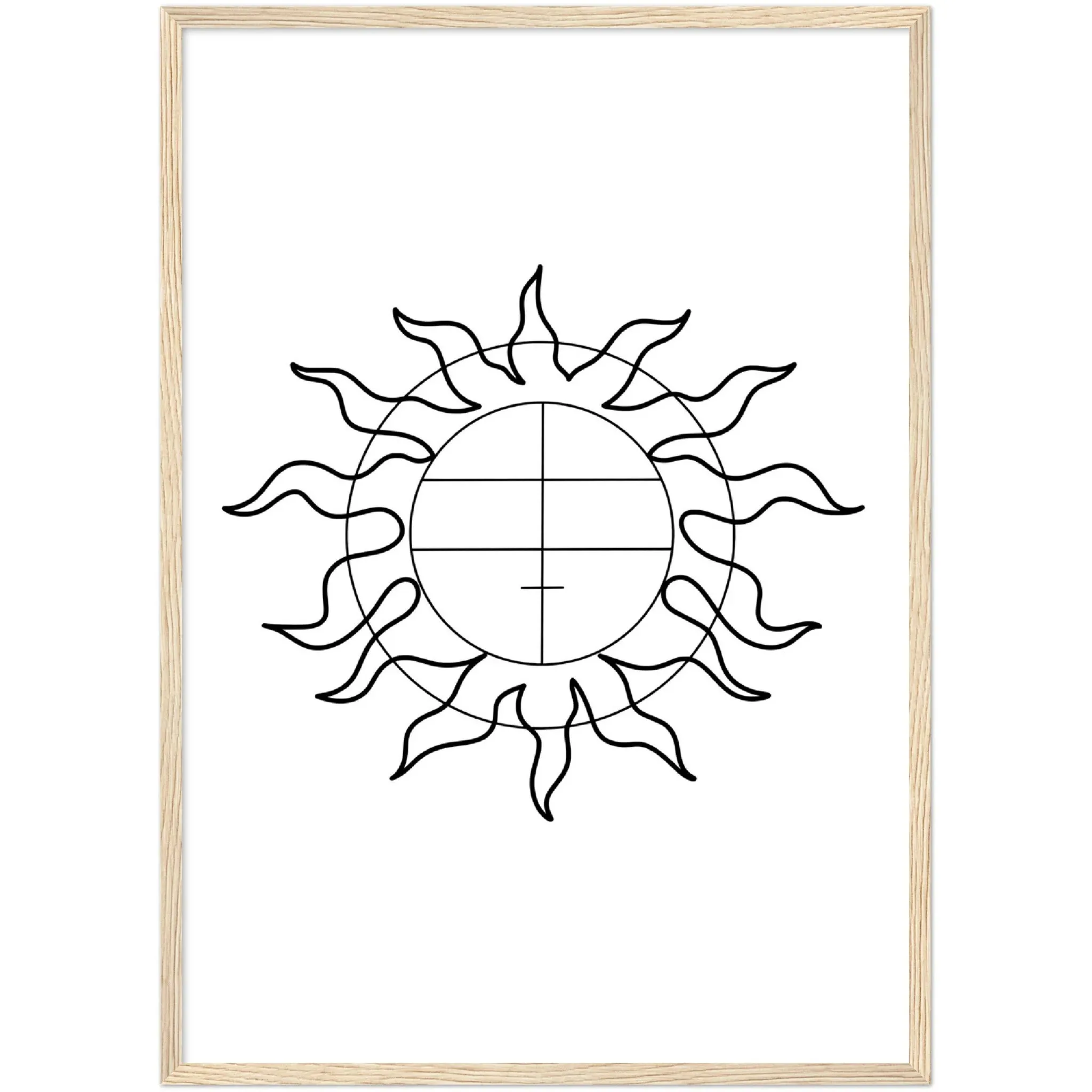 Geometric Sun Wall Art