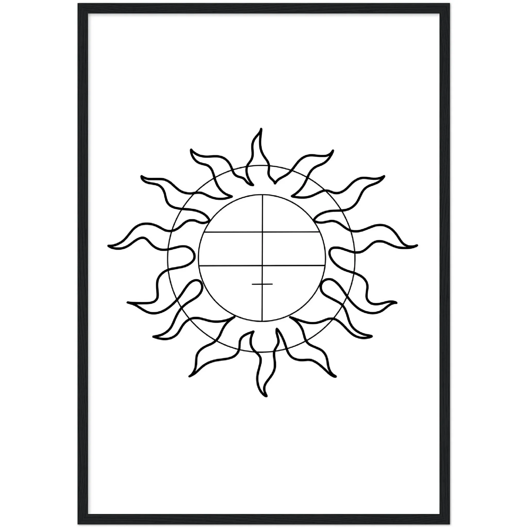 Geometric Sun Wall Art