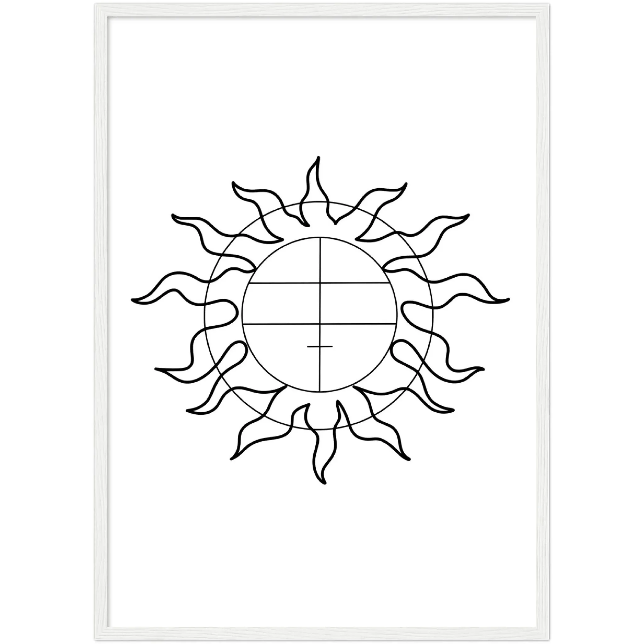 Geometric Sun Wall Art