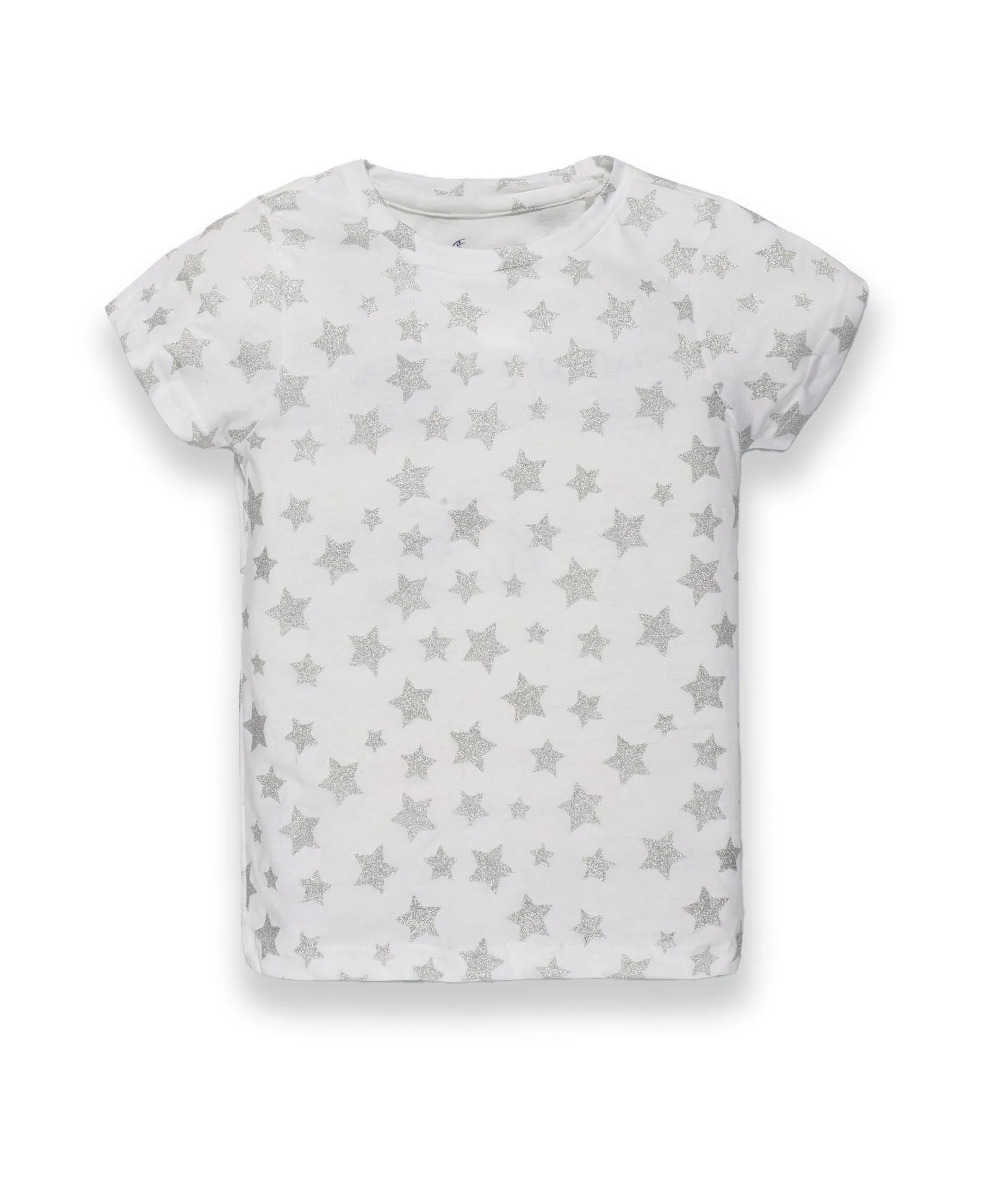 Girls AOP Round Neck Half Sleeve Tee