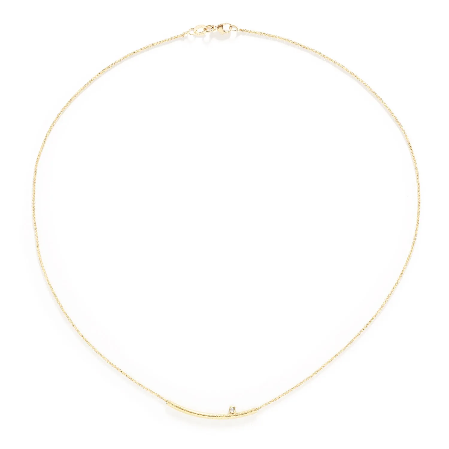 Golden Bar Pendant Necklace