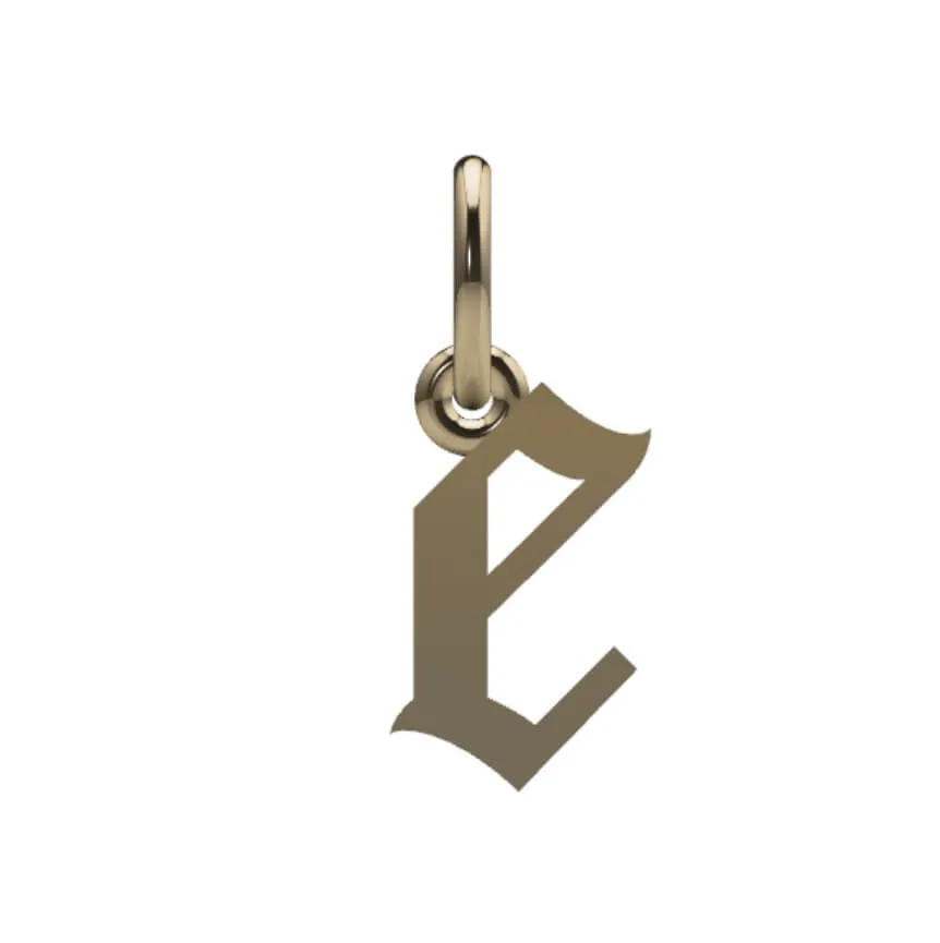 Gothic Initial Pendant