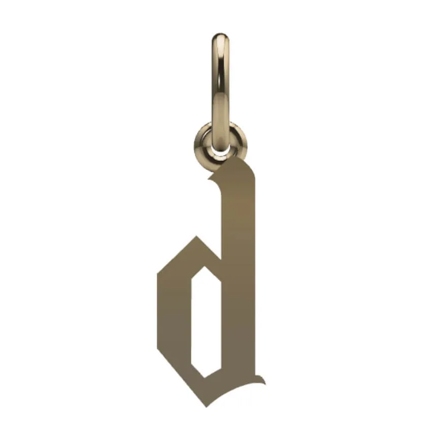 Gothic Initial Pendant