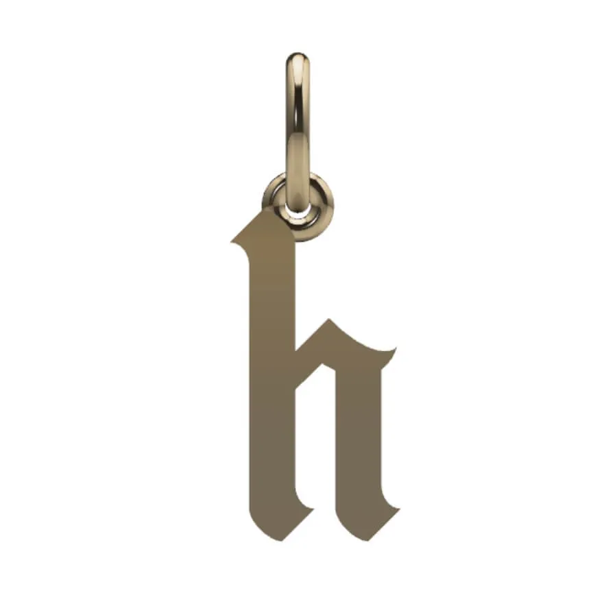 Gothic Initial Pendant