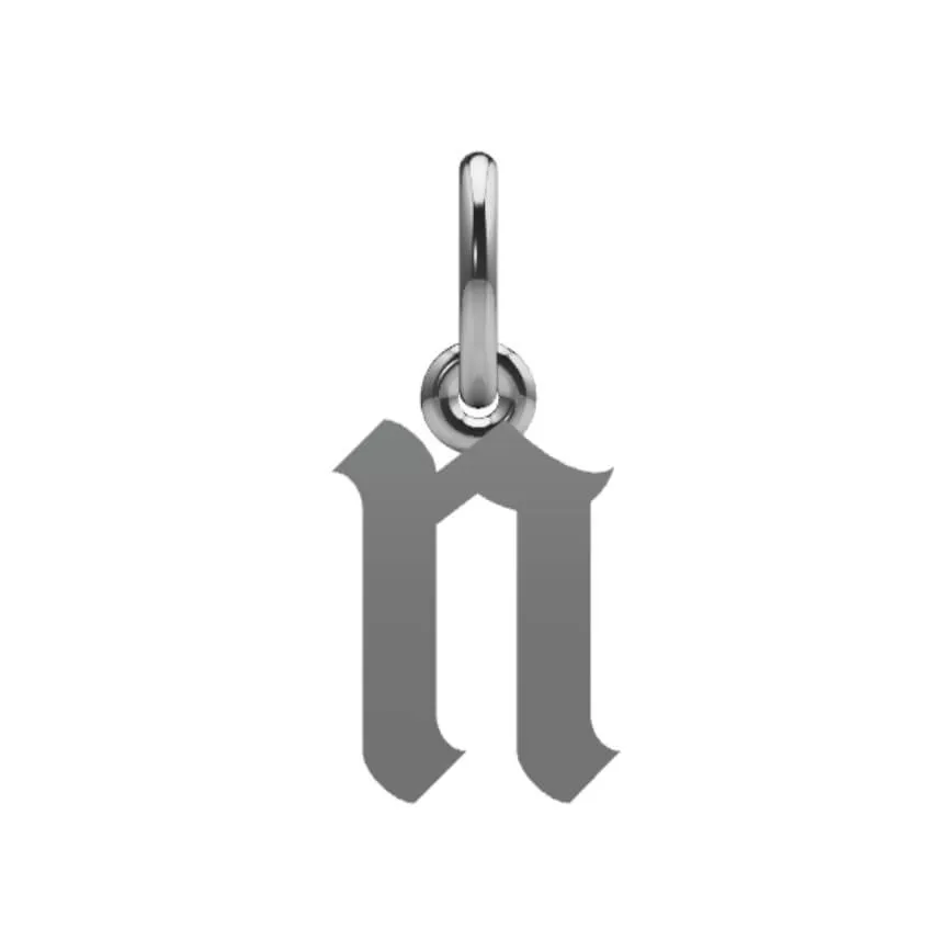 Gothic Initial Pendant