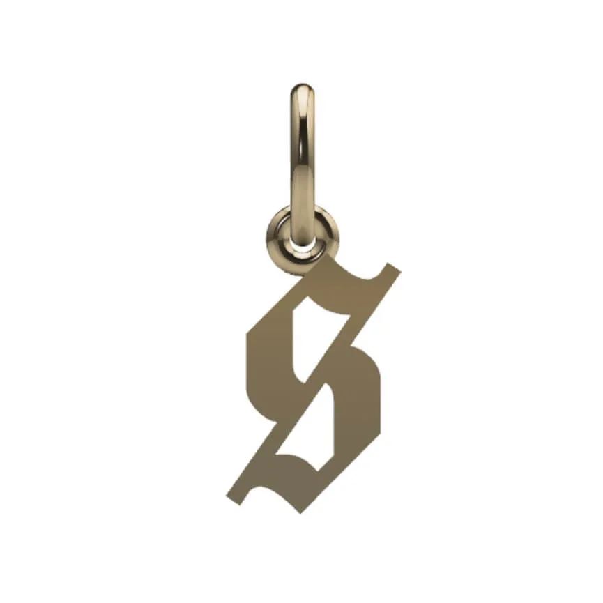 Gothic Initial Pendant