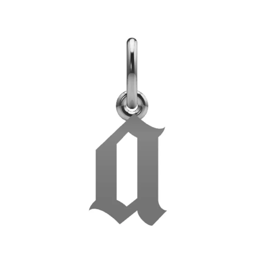 Gothic Initial Pendant