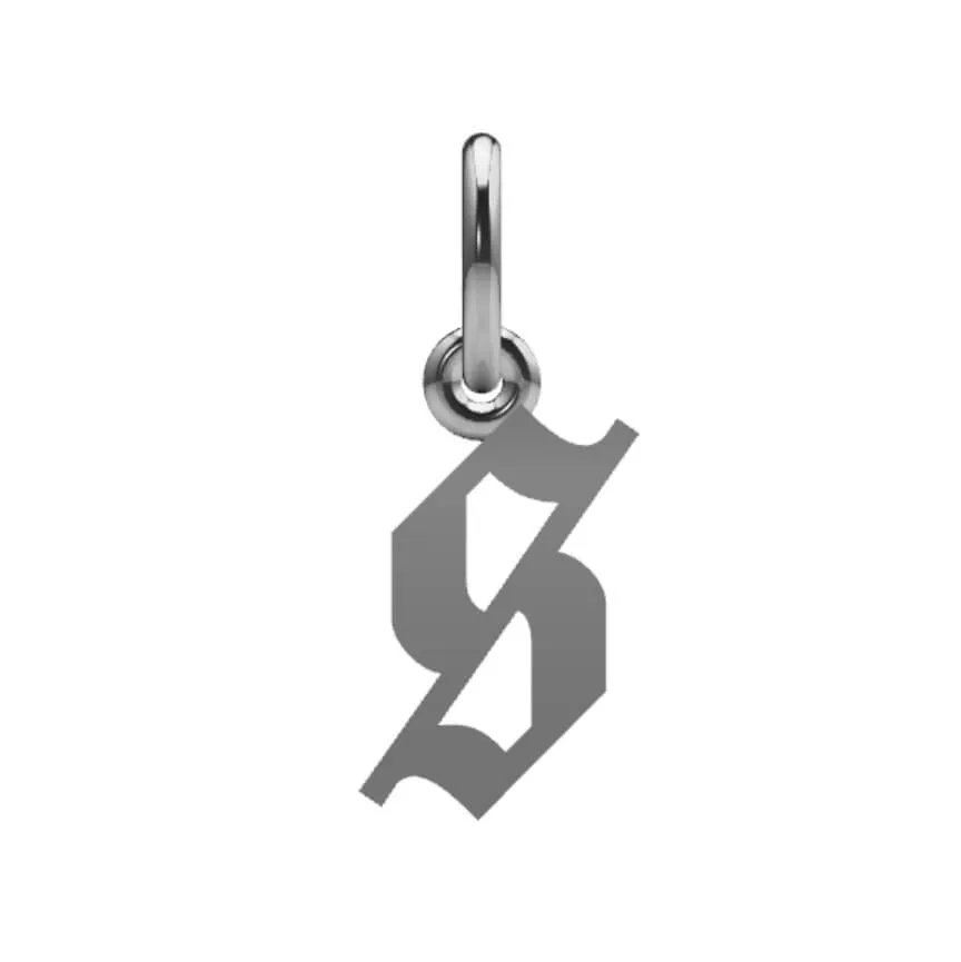 Gothic Initial Pendant