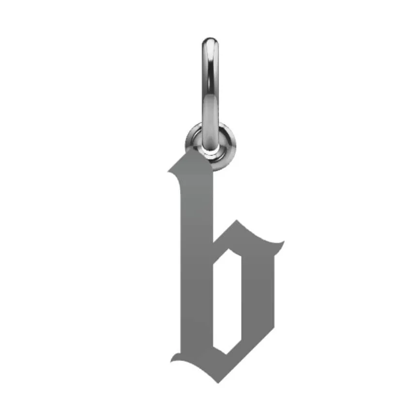 Gothic Initial Pendant